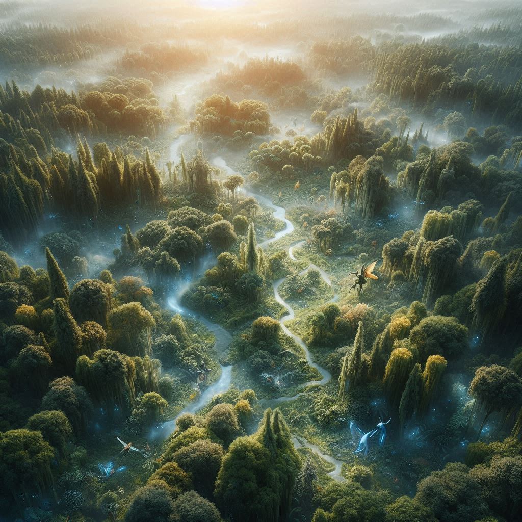 The Aetherwood from above